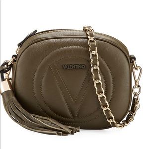 Mario Valentino Nina Camera Crossbody Army Green